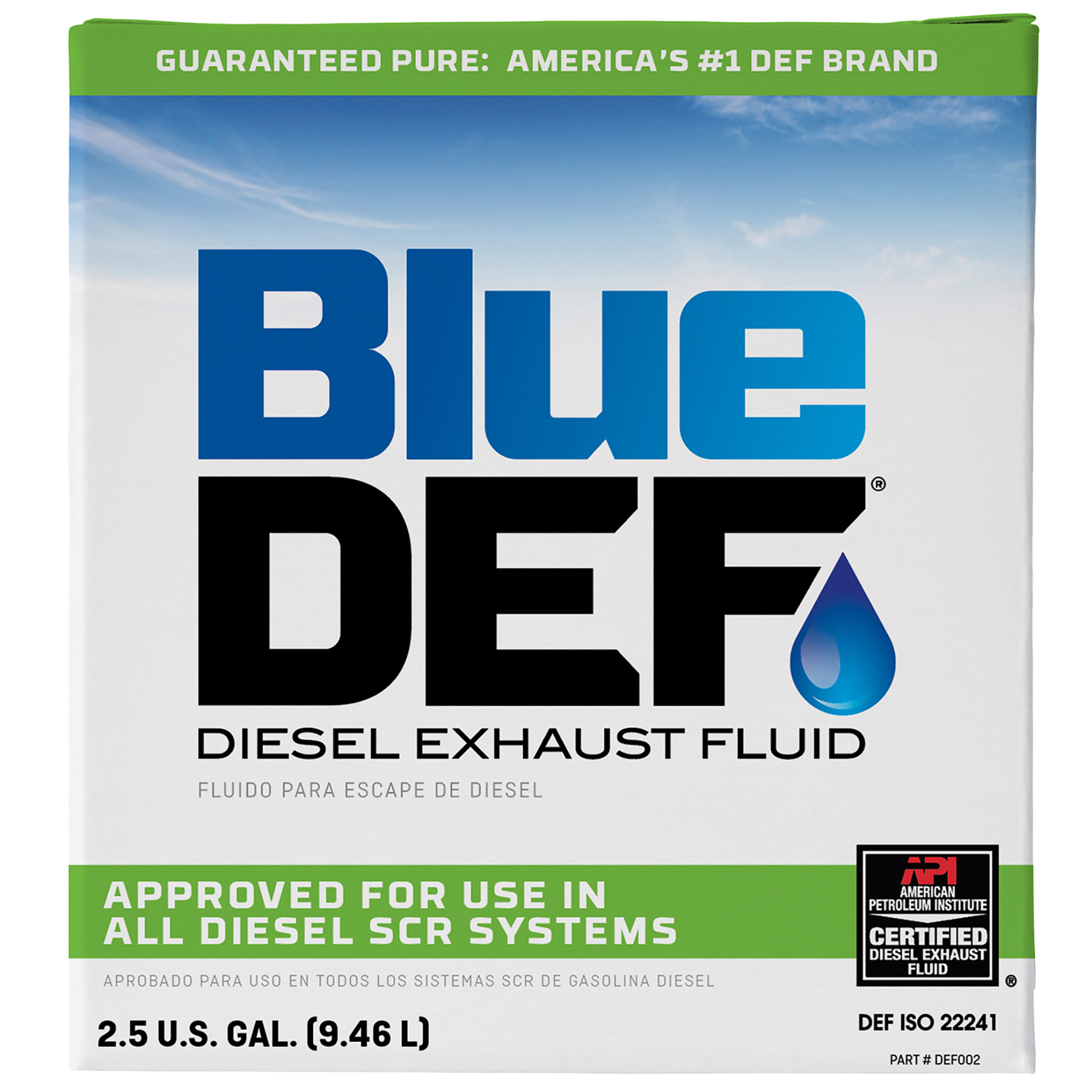 Peak BlueDEF Diesel Exhaust Fluid, 2.5 Gallons, Model# DEF002